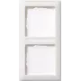 Wall plate Gira Standard 55 — White thermoplastic, screwless design, 80.7×151.8 mm