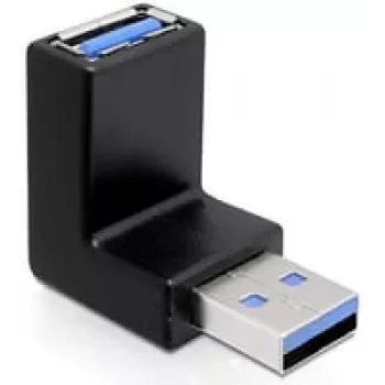 USB 3.0 M/F Connector DeLOCK 65340 Black