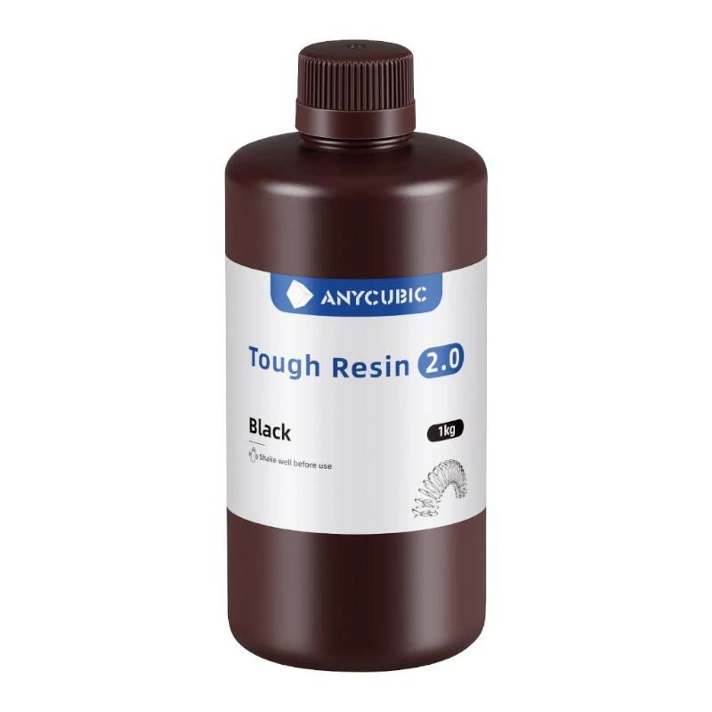 Photopolymer Resin AnyCubic Tough Resin 2.0 Black 1 kg SRX2BK-101A