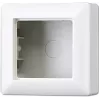 Outlet box JUNG AS 581 A WW, mounting box for switches/outlets, 85×85×47 mm, white