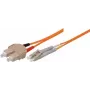 Tecline exertis Connect - Patch-Cable - SC multi-mode (M) to LC Multi-Mode (M) - 10 m - Fibre Optic - 62,5/125 micrometre - OM1 - orange (86610)
