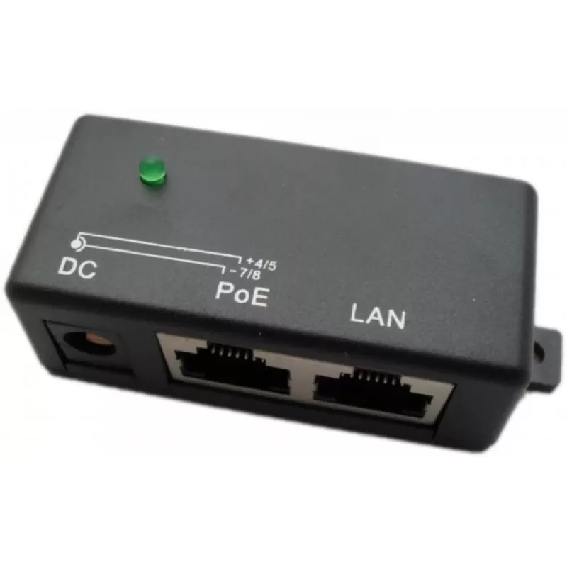 PoE Injector Extralink 1 Port 100Mb/s RJ45