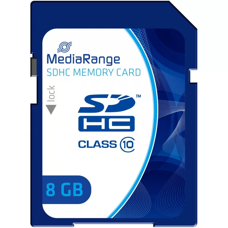 Memory Card MediaRange 8 GB SDHC Class 10 MR962