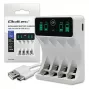 Battery charger QOLTEC 50848 for NiMH AAA (R03) and AA (R6) cells with LCD display
