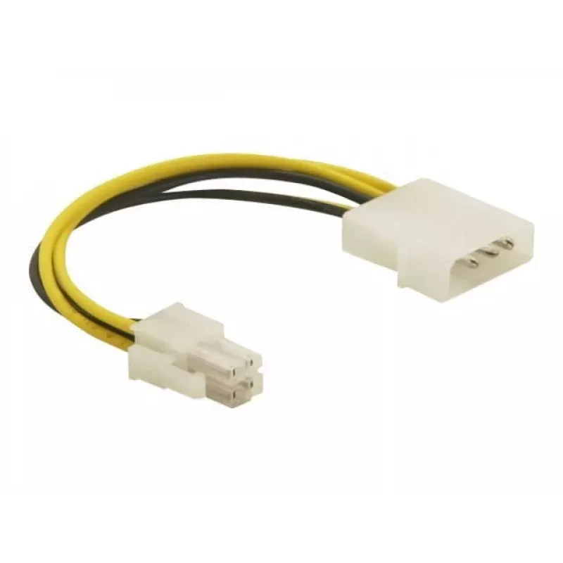 DeLOCK Cable P4 male Molex 4pin male Multicolour 0.13 m