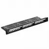 Lanberg PPKS-1124-B 24-Port 1U 19-Inch Blank Keystone Patch Panel, Black ABS