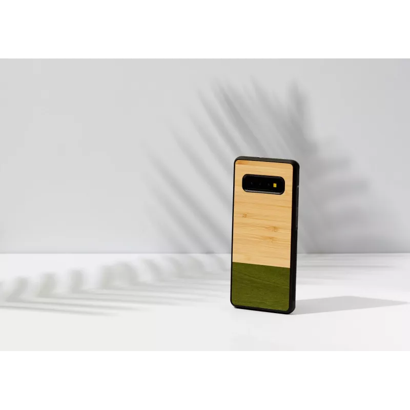 Smartphone case man and wood for Samsung Galaxy S10 Plus — bamboo forest black