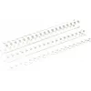 Fellowes - 8 mm - 21 rings - A4 (210 x 297 mm) - 40 Sheets - White - 100 pc(s). Plastic Binding Comb - for Fellowes Galaxy 500, Orion 500, Pulsar+ 300, Quasar+ 500, Star 150,