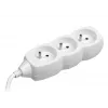 TRACER PowerCord Extension Lead 1.5m 3 sockets white