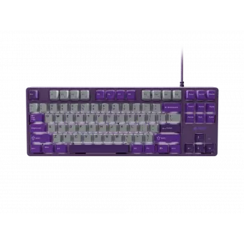 NATEC Fury Gaming Keyboard Kanabo K2 US white-backlit mechanical grey-purple
