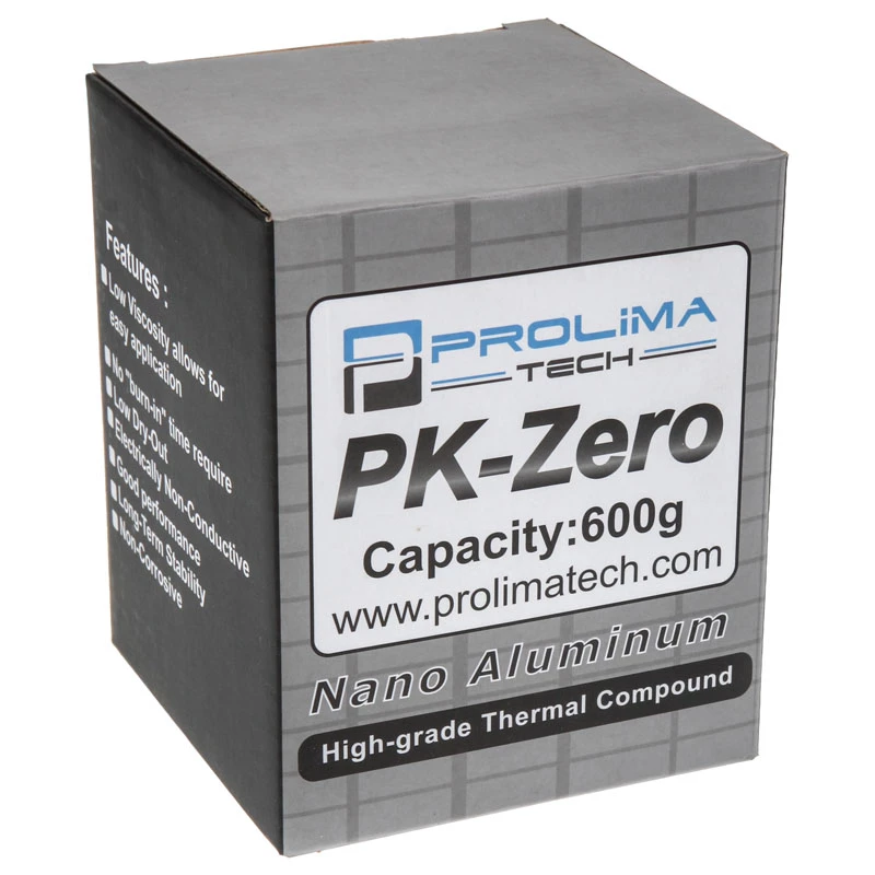 Thermal paste PROLIMATECH PK-Zero, thermal conductivity 8 W/m·K, weight 600 g
