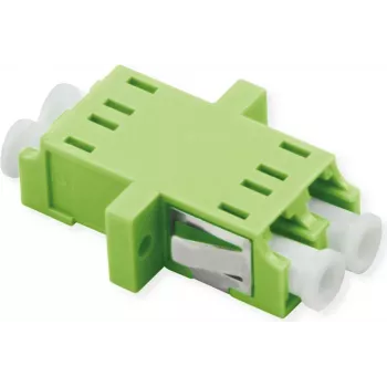 ROLINE LC-Duplex-Gehäuse OM5 mit Flansch Keramik Hülse - Multimode-Faser - Duplex - Glasfaser (LWL)