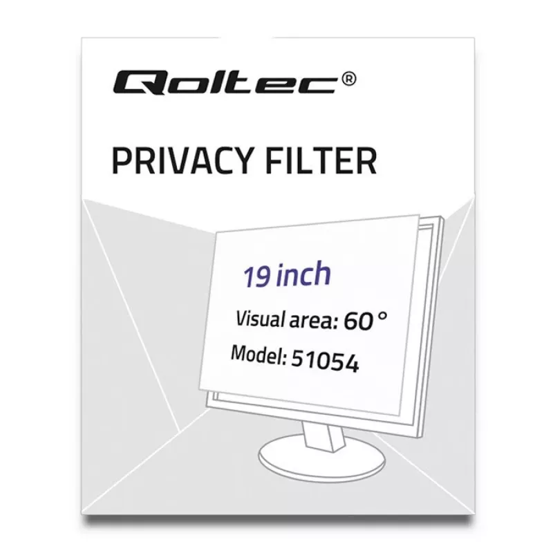 Qoltec 51054 display privacy filter 48.3 cm (19) Laptop