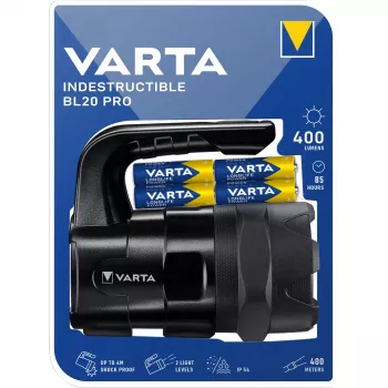 Varta INDESTRUCTIBLE BL20 PRO handheld flashlight Black LED (18751101421)