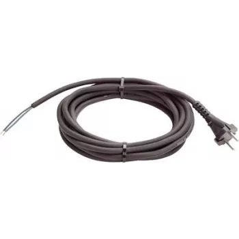 Power cable AS Schwabe 70532 — 3 m H05RN-F, 2x1.0 mm², black