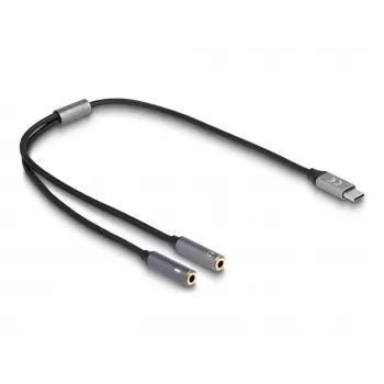 USB Type-C DAC Adapter DeLOCK 66616 24 Bit 96 kHz 2 x 3.5 mm
