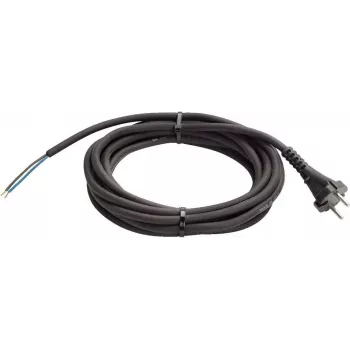 Power cable Schwabe H05RN-F 2x1.0 mm² rubber, 5 m, black
