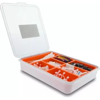 Cable management box set DELOCK 20768 — 99 pieces for organizing cables and components