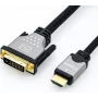 ROLINE - Video Cable - Dual Link - HDMI / DVI - DVI-D (M) to HDMI (M) - 3 m - Shielded - Black/Silver - 4K Support (11.04.5872)
