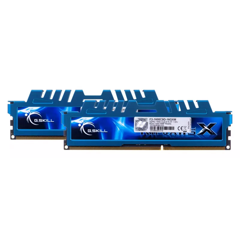 G.Skill 16GB Ripjaws X Dual Channel Memory Kit - Blue (2x 8GB, DDR3 1600MHz,1.5v, F3-1600C9D-16GXM, XMP Ready)