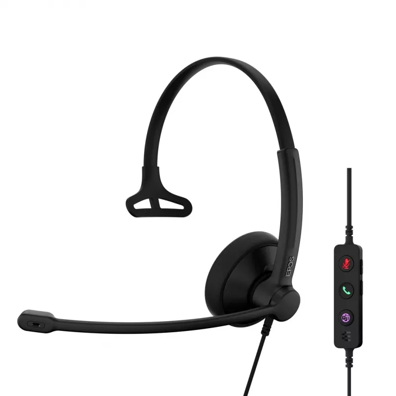 Headset EPOS IMPACT 100 MS Mono USB-C+A Wired Lightweight 51g