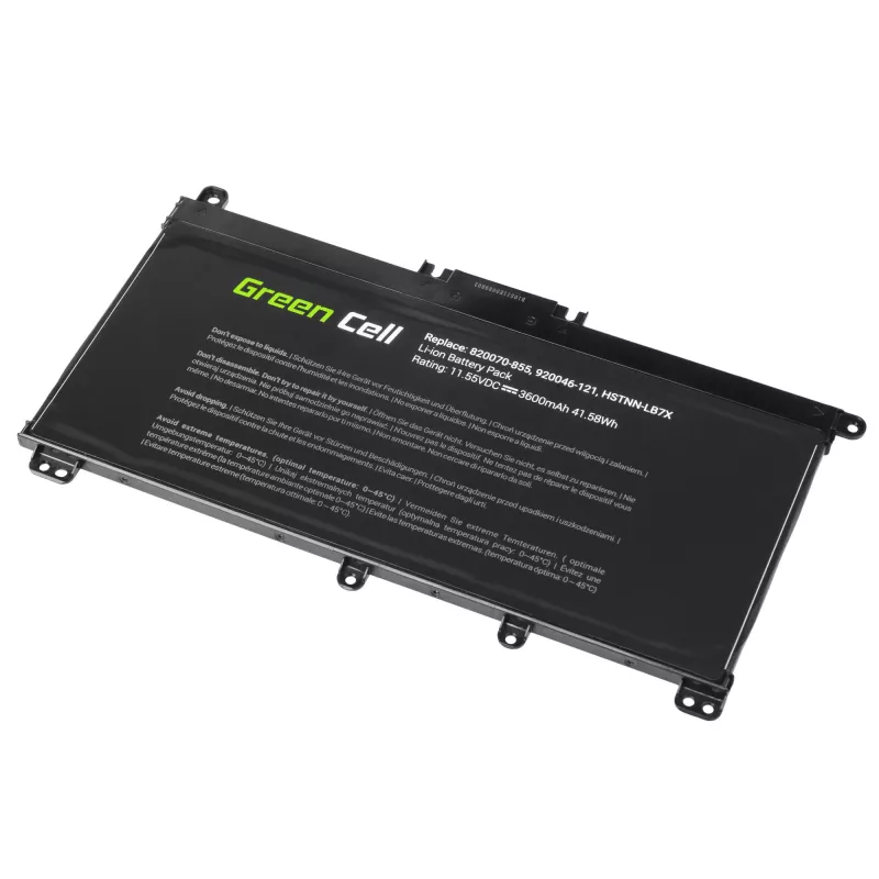 Battery Green Cell HP145 for HP Pavilion (LiPo 3600 mAh, 11.55 V, black)