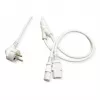 ROLINE 19.08.1023 Power Cable White 2 m CEE7/7 IEC C13 (19.08.1023)