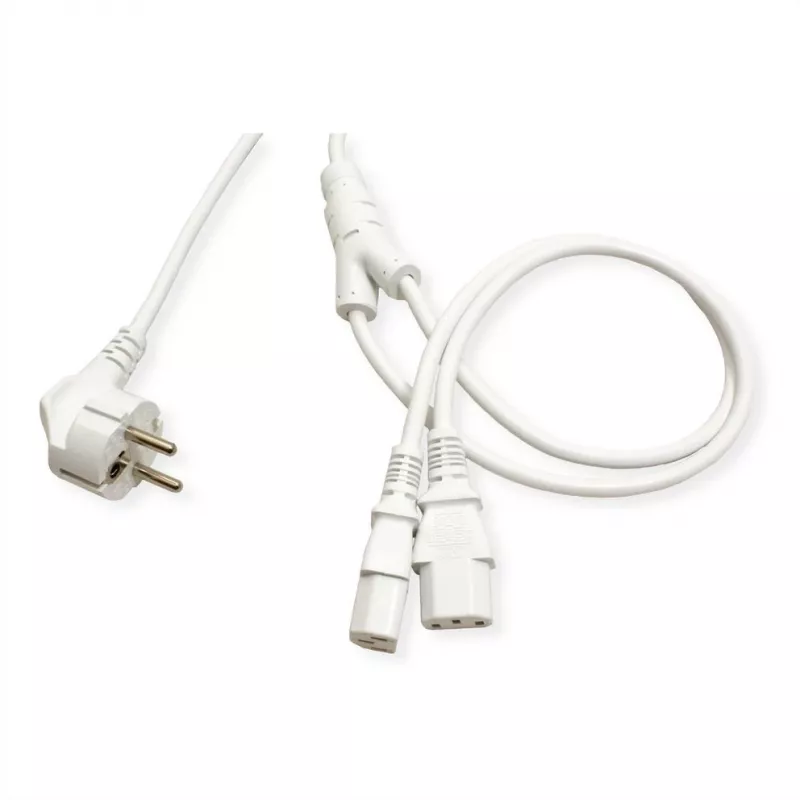 ROLINE 19.08.1023 Power Cable White 2 m CEE7/7 IEC C13 (19.08.1023)