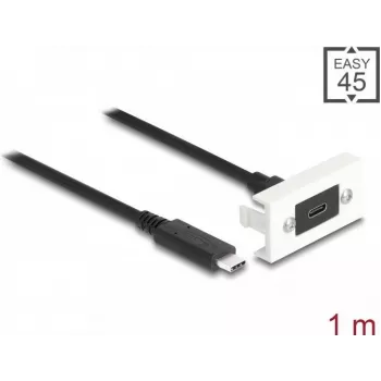 DeLOCK Easy 45 Module SuperSpeed USB 10 Gbps USB Type-C female to male 1m