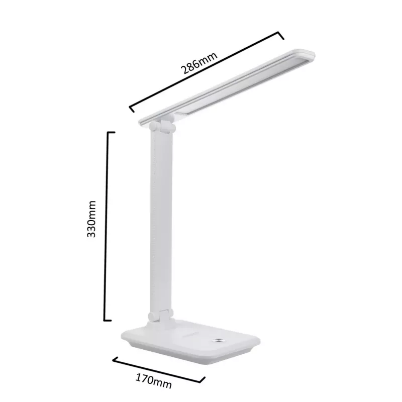 LED desk lamp MACLEAN MCE616W 9W with built-in Qi wireless charger