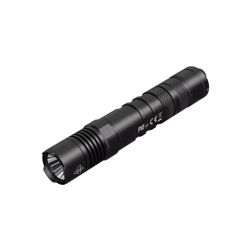 Tactical flashlight Nitecore P10 V2 — 1000 lm, IP68 waterproof, shockproof, 95 g, 18650/CR123 compatible
