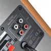 Edifier R1280T Active Bookshelf Speaker System with Remote Control and Dual RCA Inputs - Brown Wood