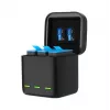 3-slot charger box Telesin for GoPro Hero 12 / Hero 11 / Hero 10 / Hero 9