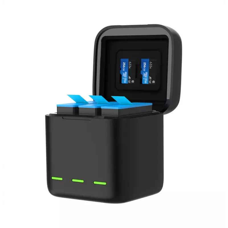 3-slot charger box Telesin for GoPro Hero 12 / Hero 11 / Hero 10 / Hero 9