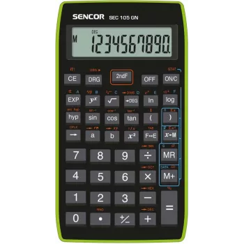 Calculator SENCOR SEC 105 GN LCD 10-digit portable basic functions green