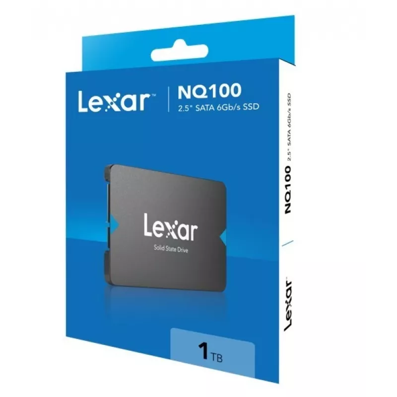 2.5 inch SATA III SSD Lexar NQ100 1 TB — 550 MB/s read, 6 Gbit/s transfer