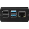 JOY-IT RPI CASE ALU06 - Enclosure for Raspberry Pi 4, Alu, black (RB-ALUCASEP4+06)
