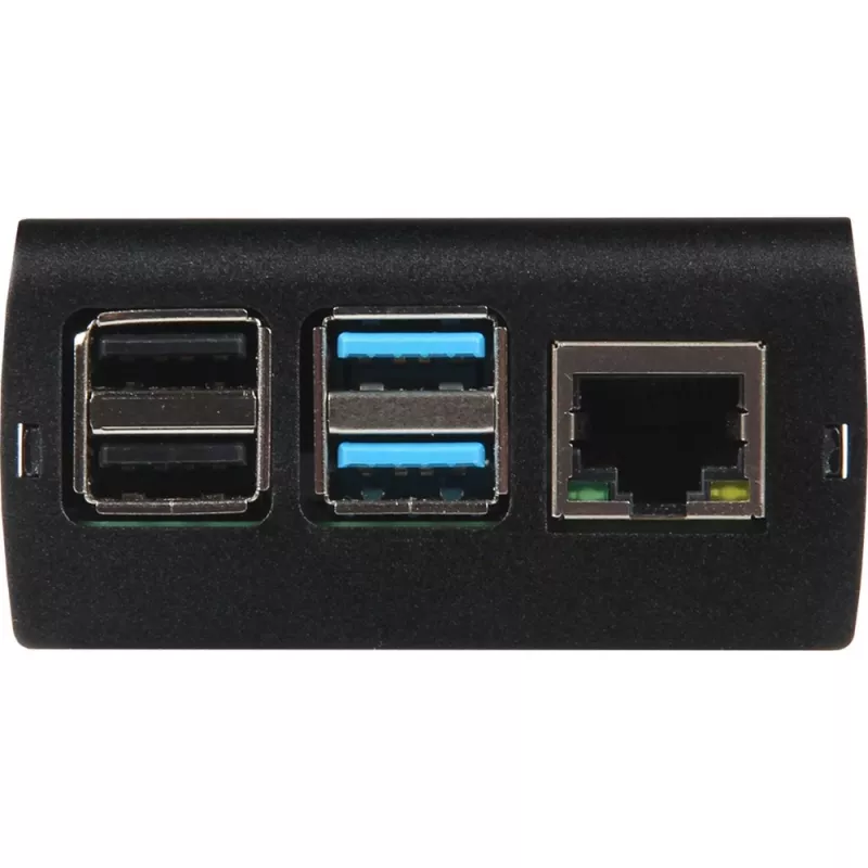 JOY-IT RPI CASE ALU06 - Enclosure for Raspberry Pi 4, Alu, black (RB-ALUCASEP4+06)