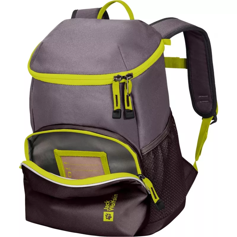 Jack Wolfskin Erlebnis Pack Backpack - Purple/Neon Yellow, 11 L