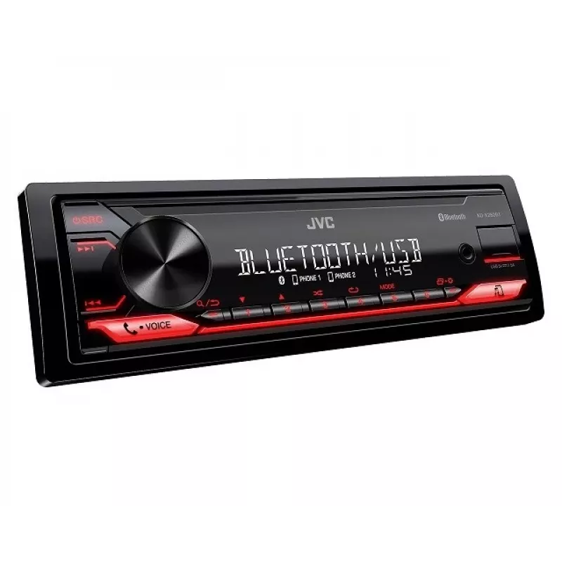 Car radio JVC KDX-282BT single DIN with Bluetooth 4.2, USB, CD, AUX, 8-band EQ, 50W/ch