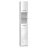 Topeshop MARBELA white gloss bathroom storage cabinet White