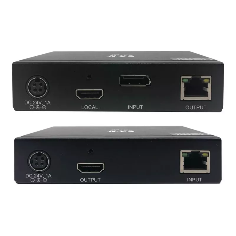 Eaton Tripp Lite Series DisplayPort to HDMI over Cat6 Extender Kit with KVM Support, 4K 60Hz, 4:4:4, USB, PoC, HDCP 2.2, up to 230 ft., TAA - Expansion for Video/Audio - HDMI, Di