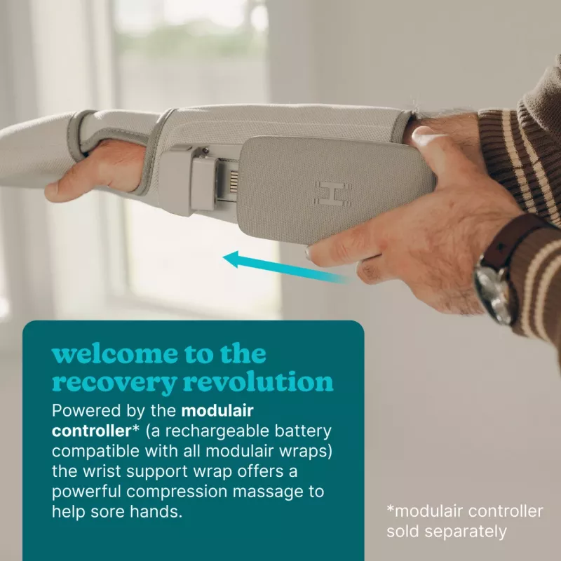 Hand wrap massager HoMedics SR-CMH10H-GY portable adjustable fit for hands and wrists