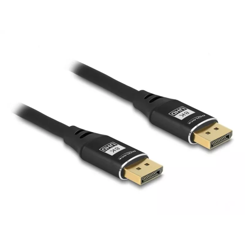 DeLOCK DisplayPort Cable 8K 60 Hz 3 m Black Metal