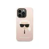 Karl Lagerfeld KLHMP14XSLKHLP iPhone 14 Pro Max 6.7 hardcase light pink / light pink Silicone Karl inchs Head Magsafe