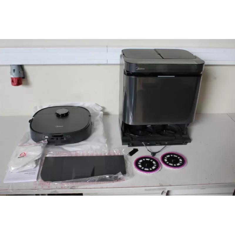 SALE OUT. Midea V15 Robot Vacuum Cleaner | SALE OUT. Midea Robot Vacuum Cleaner | V15 | Wet&Dry | 5200 mAh | Dust capacity 3 L | 16200 Pa | Black | USED, DIRTY, SCRATCHED