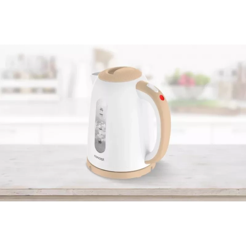 Electric kettle Concept Solution RK2331 — 1.7 L, 2200 W, beige/white