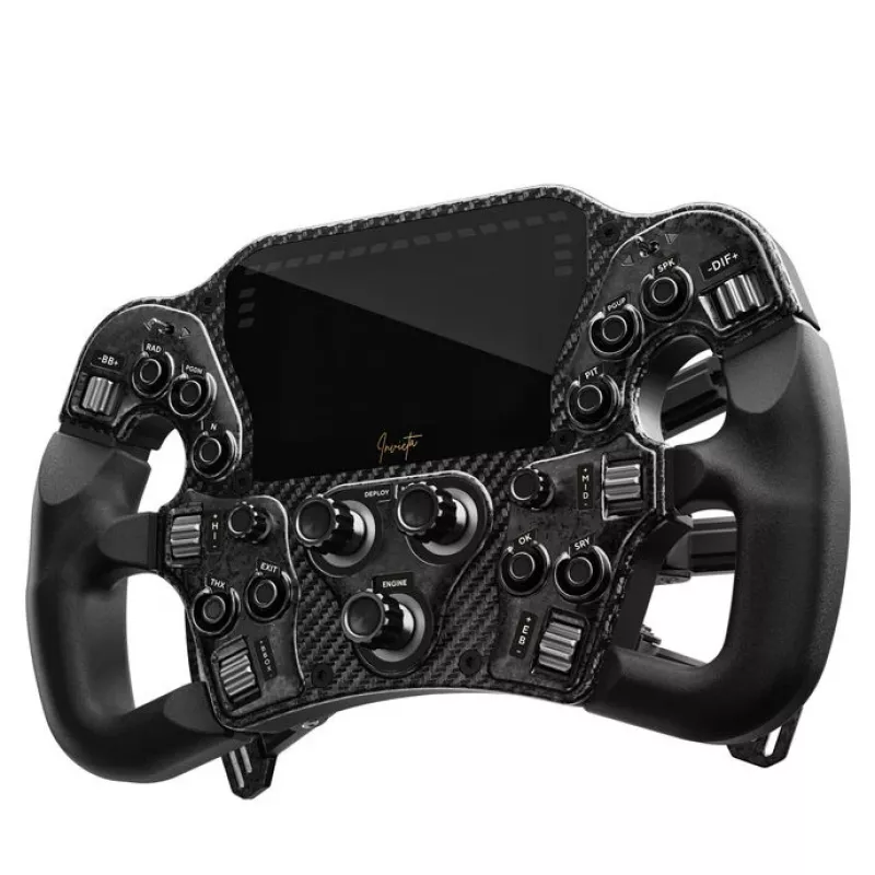 Sim racing wheel Asetek Invicta 4.3 LCD — force feedback steering wheel with 4.3 inch display