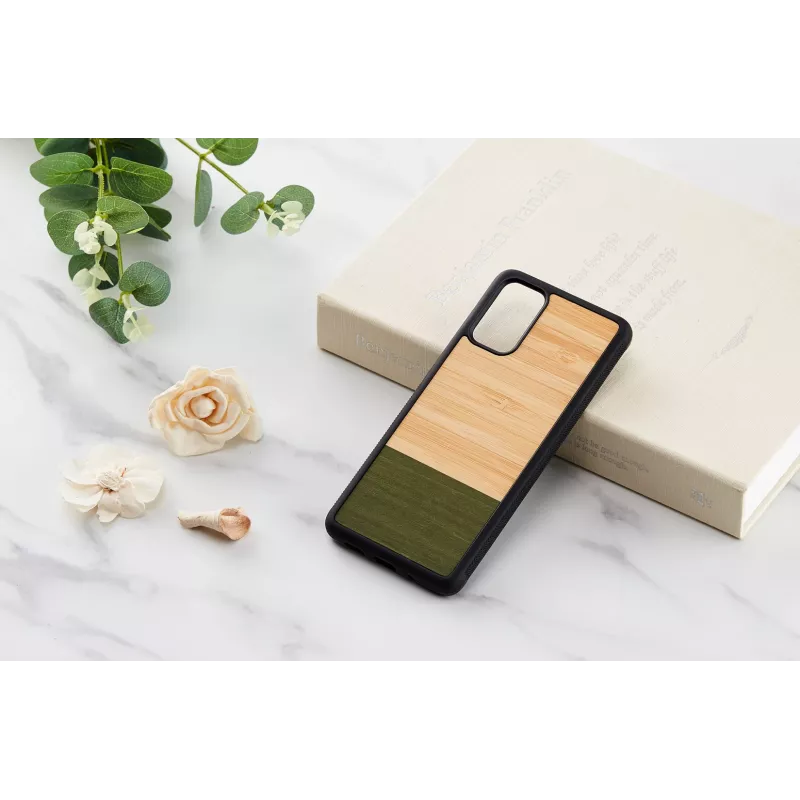 Phone case Man and Wood for Samsung Galaxy S20+ — bamboo, forest black