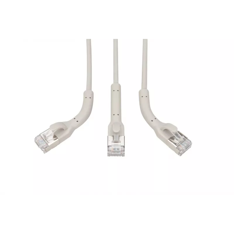Digitus CAT 6A F-FTP bendable patch cord, copper, 3 m, gray, 10 pieces
